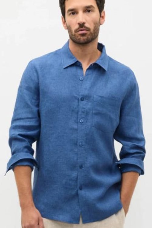 Men’s Lyocell Linen Long Sleeve Shirt