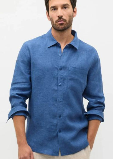 Men's Lyocell Linen Long Sleeve Shirt